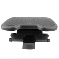 Repose-pieds ergonomique en caoutchouc sous le bureau avec 3 niveaux de hauteur et fonction de massage des pieds