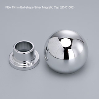 Tapa Magnética Redonda para Botellas de Perfume al por Mayor, Cierre de Plástico ABS y Metal de 15 mm con Diámetro Interior de 17.2 mm para Botellas con Cuello Prensado