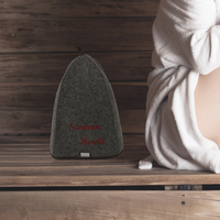 Chapeau de sauna en feutre de laine artisanal, matériau naturel de qualité supérieure, longue durée de vie pour une utilisation quotidienne en sauna