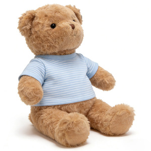 Ours en peluche de haute qualité avec t-shirt, adorable ours en peluche brun clair assis, cadeaux en peluche - Product Image 5