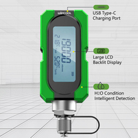 Digital Air Conditioner Electronic Vacuum Degree Gauge Negative Pressure Measurement Instrument Plastic Green + Black MVG-1