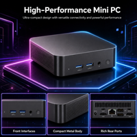ODM & OEM Mini PC i3-6100U, HD Graphics 520, RAM DDR3 Opsional, Mendukung M.2 WIFI5, Dual M.2 NGFF SSD, Banyak Antarmuka