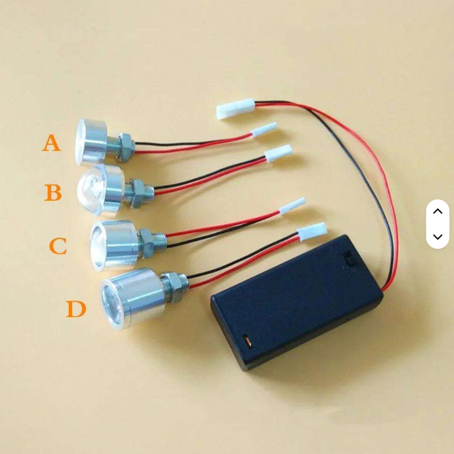 3W Super Bright Led Bulb 3V Lamp Beads Battery Light Light Source Lantern Handmade DIY Mini Night Light with Switch