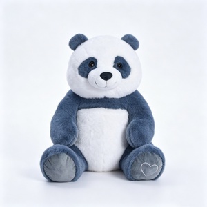 Customized <b>Panda</b> stuffed animal, Blue <b>panda</b> plush, Sitting <b>panda</b> plushie, Cute <b>panda</b> stuffed <b>toy</b> - Product Image 3