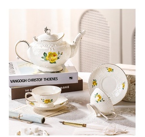 High Quality European Porcelain Tea & Water <b>Set</b> Wholesale Afternoon Tea <b>Set</b> <b>Coffee</b> & Tea <b>Sets</b> - Product Image 4