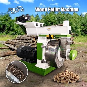 RICHI biyoyakıt fabrika kullanımı küçük paslanmaz çelik biyokütle tahta palet Pelletizer ekstruder basın değirmen makinesi satılık - Product Image 1