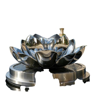 Escultura Moderna Abstracta de Acero Inoxidable Pulido para Decoración de Jardín y Paisajes Exteriores - Product Image 6