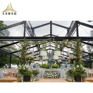 200 500 kişi lüks şeffaf şeffaf PVC siyah alüminyum çerçeve Orangery düğün parti olay Tent um çadır - Product Image 6