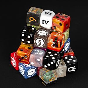 Dadi D6 FACCUB Personalizzati Fatti a Mano 16mm Quadrati Set di Dadi RPG con Logo Personalizzato in Resina e Plastica Durevole per Giochi da Tavolo Promozionali - Product Image 2