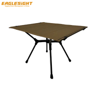 Table d'appoint pliable ultralégère pour le camping et les pique-niques, table portable à pieds croisés en tissu pour 1-2 personnes