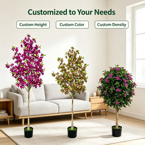 Silk Printed <strong>Artificial</strong> Bougainvillea 180cm Faux Purple <strong>Flower</strong> Potted for Garden Pergola Patio <strong>Trellis</strong> Wall Decor Graduation - Product Image 3