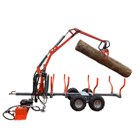 RIMA Machine 6/8/12ton hydraulique ATV remorque bois grue bois grues remorque prix de vente foresterie moteur comme composant de base