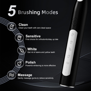 Brosse à <span class=keywords><strong>dents</strong></span> sonique étanche IPX7, brosse à <span class=keywords><strong>dents</strong></span> électrique intelligente portable, blanchiment des <span class=keywords><strong>dents</strong></span> pour adultes, soin buccal, pulvérisation, manche verni mat - Product Image 5