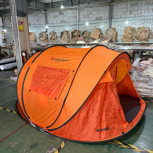 <span class=keywords><strong>Tente</strong></span> de camping monocouche trois saisons pour 3-4 personnes, ouverture instantanée en une seconde, entièrement automatique, ouverture par lanceur manuel, imperméable, en polyester 210T - Product Image 4