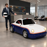Kart électrique à dérive pour adultes avec son de moteur simulé et pneus résistants à l'usure pour les centres de karting en intérieur