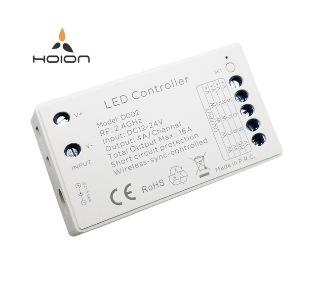 DC12-24V D002 DIM CCT RGB RGBW RF Wireless 4 in 1 LED Neon Light COB Strip Controller