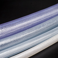 Tuyau flexible en PVC tressé transparent haute pression, durable, certifié CE ISO, renforcé de fibres, anti-corrosion, pour l'irrigation