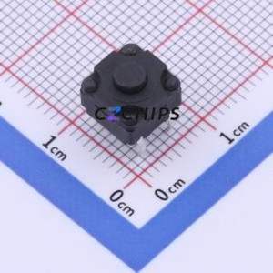TS-1012-A6B3-D2 Tactile Switch Through hole Component (THT)-4P,8x8mm Switch Single Pole Single Throw Round Button 2.5N 8mm - Product Image 1