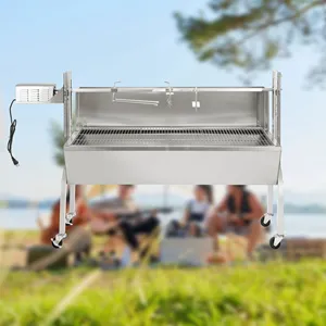 Spit Rotisserie Grill Kitchen Grills Bbq Grill Stainless Steel Grelha Barbecue Outdoor Party