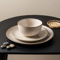 EKA Vaisselle en grès durable OEM/ODM de style européen, écologique, de qualité alimentaire, ensemble de vaisselle de haute qualité, vente en gros
