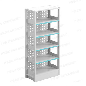 Étagère à médicaments ouverte en acier Saiford 800*460*2000mm, étagère de pharmacie réglable, armoire de rangement pour clinique - Product Image 2