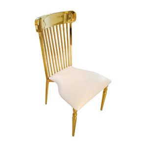 New Design Luxury Stripes Metal Stainless Steel Wedding <b>Chair</b> Hotel Banquet Wedding and Event <b>Chairs</b> - Product Image 3