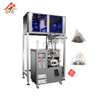 Machine d'emballage automatique de sachets de thé triangulaires, machine d'emballage de sachets de thé pyramidaux en nylon pour les petites entreprises