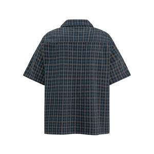<span class=keywords><strong>Camisa</strong></span> a cuadros retro americana vintage al por mayor, <span class=keywords><strong>de</strong></span> manga corta, informal <span class=keywords><strong>de</strong></span> verano para hombre, diseño <span class=keywords><strong>de</strong></span> botonadura sencilla - Product Image 6