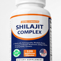 Complexe Shilajit Force Maximale Ashwagandha Rhodiola Ginseng Cordyceps Soutien Énergétique 120 Comprimés Fabriqué en Chine Prix Usine Marque Privée