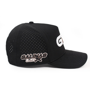High Quality Golf Performance Baseball <b>Hat</b> Cap Laser Cut Perforated Water Repellent Snapback <b>Waterproof</b> <b>Hats</b> With Custom logo - Product Image 5