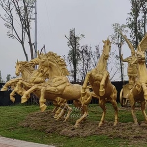 Escultura de Caballo de Guerra de Bronce para Exteriores, Tamaño y Diseño Personalizables, Decoración para Jardín o Plaza - Product Image 5