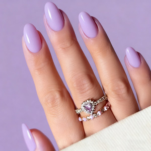 <span class=keywords><strong>Uñas</strong></span> Postizas <span class=keywords><strong>de</strong></span> Color Sólido al por Mayor, 24 Piezas, Material ABS, Estilo Francés Almendrado <span class=keywords><strong>de</strong></span> Longitud Media, para Uso Diario - Product Image 3