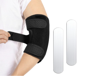 Elleboogsteun, Verstelbare Elleboogsteun Met Twee Verwijderbare Metalen Spalken, Armstabilisator Gewrichtspijnverlichting - Product Image 1
