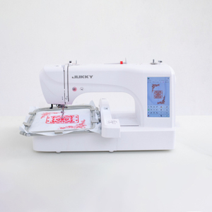 Machine à broder multifonctionnelle JUKKY ES6, modèle entièrement informatisé, idéale pour la création de vêtements et d'articles vestimentaires à domicile. - Product Image 2