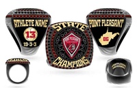Bagues de championnat de sport en or de haute qualité pour softball, football, baseball, bijoux de mode pour hommes, logo personnalisé, bagues de championnat national