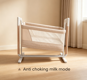 <span class=keywords><strong>Culla</strong></span> <span class=keywords><strong>Elettrica</strong></span> in Metallo per Neonati, Altura Regolabile, con Funzione Oscillante, Inclinazione Anti-reflusso e Rete Traspirante - Product Image 5