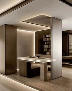 Armoire moderne de luxe à une porte en bois massif italien avec éclairage LED, panneau de protection environnementale personnalisable pour la chambre à coucher - Product Image 4