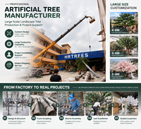 Fournisseur d'arbres artificiels de fleurs de pêcher sur mesure, grand format, pour hôtels, restaurants, centres commerciaux et aménagement paysager