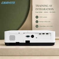 Projecteur d'installation CAAVITS WUXGA 3LCD 4500 Lumens ANSI pour salles de réunion et centres de formation