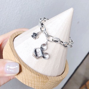 Bracelet à breloques en argent sterling S925 avec pendentif en zircon, tête de Mickey Mouse, bijoux unisexes à porter tous les jours - Product Image 1