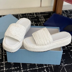 Luxury High Quality Women's Woven <b>Sandals</b> Fashion Brand Thick Soled Beach Slippers Summer Lightweight Casual Round Toe <b>Sandals</b> - Product Image 4