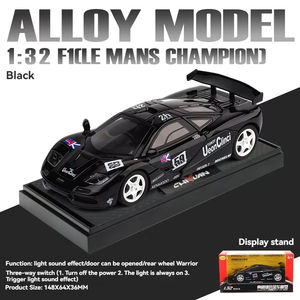 <span class=keywords><strong>1</strong></span>:<span class=keywords><strong>32</strong></span> McLaren <span class=keywords><strong>F1</strong></span> moulé sous pression modèle voiture Super voiture décorer ornement jouets avec son lumière pullback portes ouvertes pour les enfants - Product Image 4