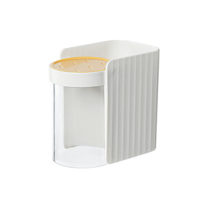 Magnetic Wall Mounted <b>Toothbrush</b> <b>Holder</b> Double Cup Suction Cup Bathroom <b>Toothbrush</b> And Mouthwash Cup Set - Product Image 5