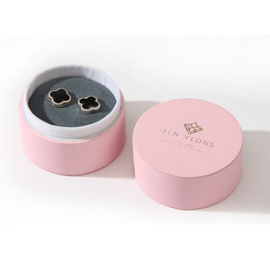 Caja de Regalo de Joyería Telescópica Redonda de Materiales Reciclados de Lujo, Caja de Joyería con Logotipo Personalizado para Collar, Pendientes, Pulsera y Reloj - Product Image 5