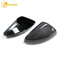 Cubierta de Espejo Retrovisor de Fibra de Carbono para Volkswagen VW POLO, Carcasa de Espejo Retrovisor Lateral para Audi A1, Repuesto 2019-2022