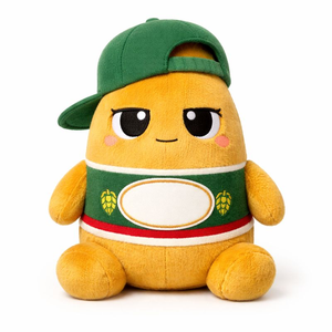 Peluche Personalizzato a Forma di Bottiglia di Birra, Divertente Mascotte Morbida per Promozioni Bar, Regali per Feste e Marketing del Marchio - Product Image 2