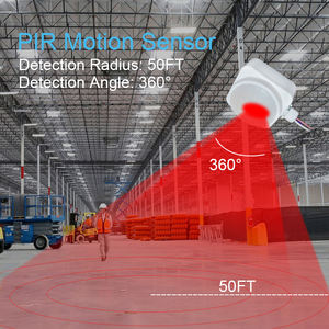 BRI819P-B-D Ultra High Bay 3 lensa peredupan 0-10v 120 277V lampu Led 15m 50ft PIR <span class=keywords><strong>Sensor</strong></span> gerak - Product Image 3