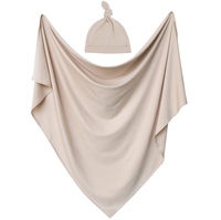 Couverture d'emmaillotage élastique douce pour bébé Serviette de bain pour nouveau-né et enfant en bas âge
