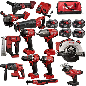 Precio al por mayor: Nuevo kit de herramientas eléctricas multifunción de 18 V a batería para el hogar, con batería y cargador, y juego de herramientas para clavos. - Product Image 1
