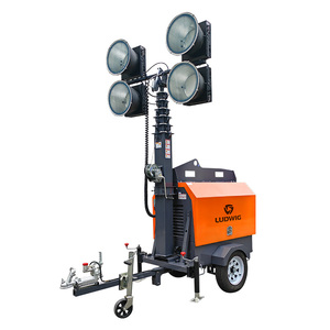 Tours d'éclairage mobiles LED Atlas Copco, originales, pour extérieur, 7,5 m, éclairage portable, solutions d'éclairage pour chantiers de construction - Product Image 2